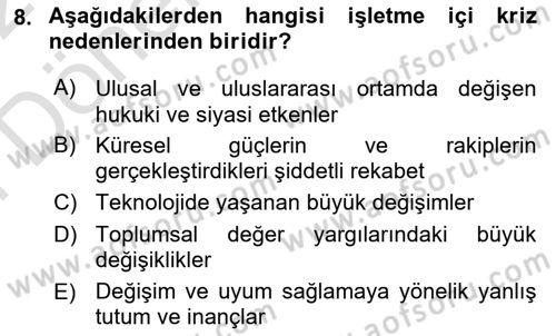 Toplantı Ve Sunu Teknikleri Dersi 2021 - 2022 Yılı (Final) Dönem Sonu Sınav Soruları 8. Soru