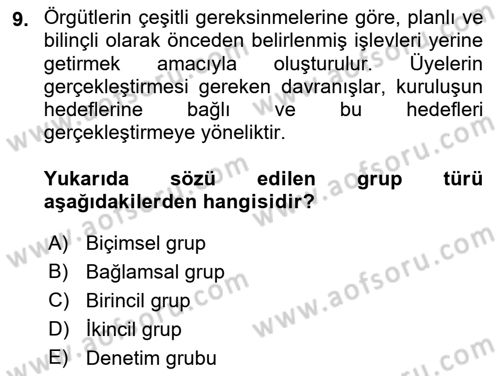 Toplantı Ve Sunu Teknikleri Dersi 2021 - 2022 Yılı (Final) Dönem Sonu Sınav Soruları 9. Soru