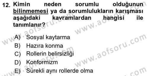 Toplantı Ve Sunu Teknikleri Dersi 2023 - 2024 Yılı (Vize) Ara Sınav Soruları 12. Soru