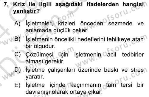 Toplantı Ve Sunu Teknikleri Dersi 2023 - 2024 Yılı (Final) Dönem Sonu Sınav Soruları 7. Soru