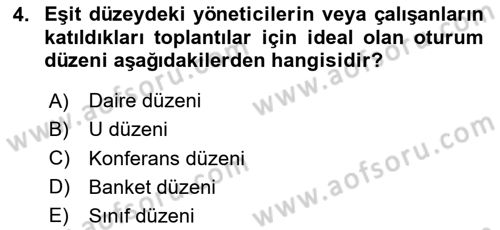 Toplantı Ve Sunu Teknikleri Dersi 2023 - 2024 Yılı Yaz Okulu Sınav Soruları 4. Soru