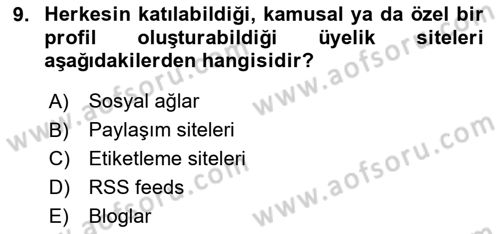 Toplantı Ve Sunu Teknikleri Dersi 2023 - 2024 Yılı Yaz Okulu Sınav Soruları 9. Soru