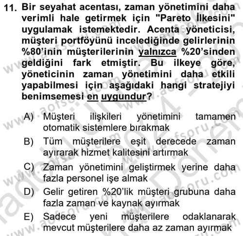 Toplantı Ve Sunu Teknikleri Dersi 2024 - 2025 Yılı (Final) Dönem Sonu Sınav Soruları 11. Soru