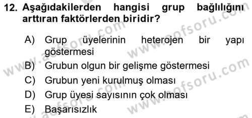 Toplantı Ve Sunu Teknikleri Dersi 2024 - 2025 Yılı (Final) Dönem Sonu Sınav Soruları 12. Soru
