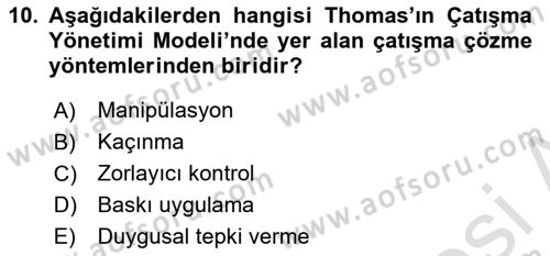 Toplantı Ve Sunu Teknikleri Dersi 2024 - 2025 Yılı Yaz Okulu Sınav Soruları 10. Soru