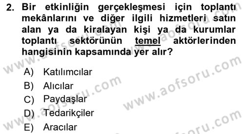 Toplantı Ve Sunu Teknikleri Dersi 2025 - 2026 Yılı (Vize) Ara Sınav Soruları 2. Soru