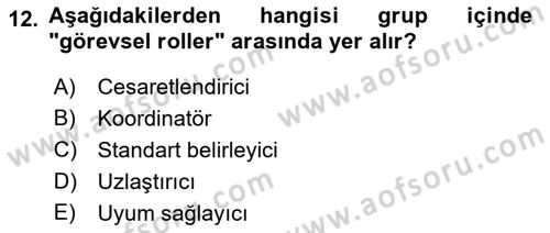 Toplantı Ve Sunu Teknikleri Dersi 2025 - 2026 Yılı (Final) Dönem Sonu Sınav Soruları 12. Soru