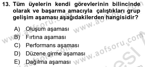 Toplantı Ve Sunu Teknikleri Dersi 2025 - 2026 Yılı (Final) Dönem Sonu Sınav Soruları 13. Soru