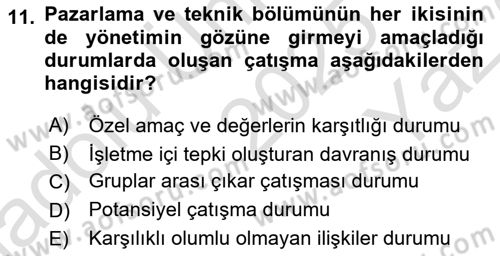 Toplantı Ve Sunu Teknikleri Dersi 2025 - 2026 Yılı Yaz Okulu Sınav Soruları 11. Soru