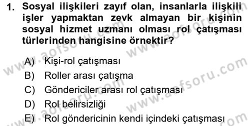 Çatışma ve Stres Yönetimi 1 Dersi 2017 - 2018 Yılı (Vize) Ara Sınav Soruları 1. Soru
