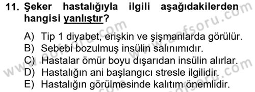 Çatışma ve Stres Yönetimi 2 Dersi 2012 - 2013 Yılı (Vize) Ara Sınav Soruları 11. Soru