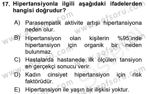 Çatışma ve Stres Yönetimi 2 Dersi 2015 - 2016 Yılı (Vize) Ara Sınav Soruları 17. Soru