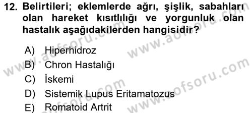 Çatışma ve Stres Yönetimi 2 Dersi 2016 - 2017 Yılı (Vize) Ara Sınav Soruları 12. Soru