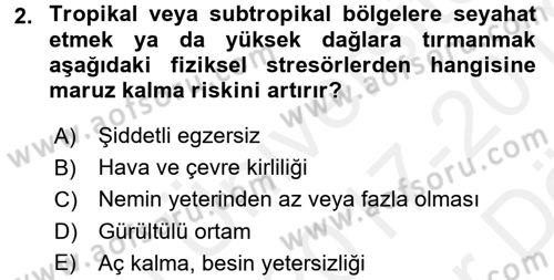 Çatışma ve Stres Yönetimi 2 Dersi 2017 - 2018 Yılı (Vize) Ara Sınav Soruları 2. Soru