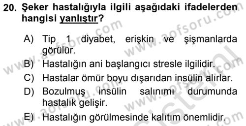 Çatışma ve Stres Yönetimi 2 Dersi 2018 - 2019 Yılı 3 Ders Sınav Soruları 20. Soru