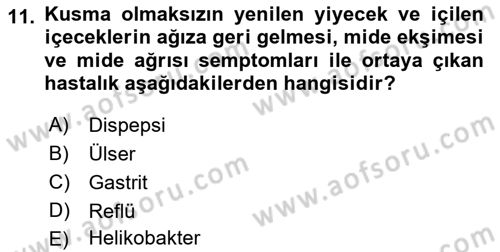 Çatışma ve Stres Yönetimi 2 Dersi 2021 - 2022 Yılı (Vize) Ara Sınav Soruları 11. Soru