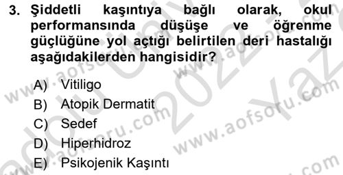 Çatışma ve Stres Yönetimi 2 Dersi 2022 - 2023 Yılı Yaz Okulu Sınav Soruları 3. Soru