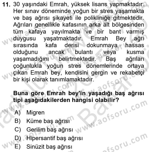 Çatışma ve Stres Yönetimi 2 Dersi 2025 - 2026 Yılı (Vize) Ara Sınav Soruları 11. Soru