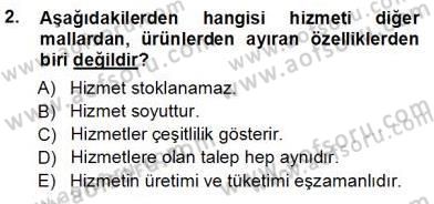 Çağrı Merkezinde Hizmet Dersi Ara Sınavı Deneme Sınav Soruları 2. Soru