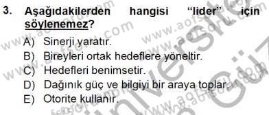 Çağrı Merkezinde Hizmet Dersi Ara Sınavı Deneme Sınav Soruları 3. Soru
