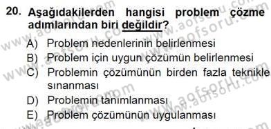 Çağrı Merkezinde Hizmet Dersi 2012 - 2013 Yılı (Final) Dönem Sonu Sınav Soruları 20. Soru
