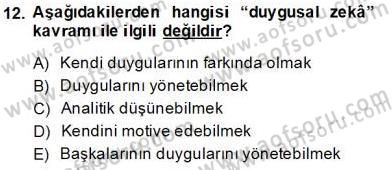 Çağrı Merkezinde Hizmet Dersi Ara Sınavı Deneme Sınav Soruları 12. Soru