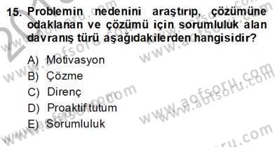 Çağrı Merkezinde Hizmet Dersi Ara Sınavı Deneme Sınav Soruları 15. Soru