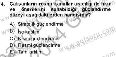 Çağrı Merkezinde Hizmet Dersi Ara Sınavı Deneme Sınav Soruları 4. Soru