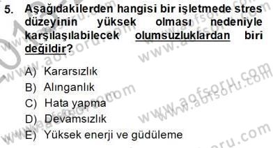 Çağrı Merkezinde Hizmet Dersi 2013 - 2014 Yılı (Final) Dönem Sonu Sınav Soruları 5. Soru