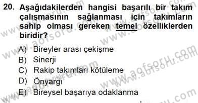 Çağrı Merkezinde Hizmet Dersi 2014 - 2015 Yılı (Vize) Ara Sınav Soruları 20. Soru