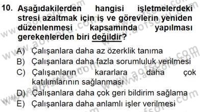Çağrı Merkezinde Hizmet Dersi 2014 - 2015 Yılı (Final) Dönem Sonu Sınav Soruları 10. Soru