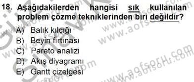 Çağrı Merkezinde Hizmet Dersi 2014 - 2015 Yılı (Final) Dönem Sonu Sınav Soruları 18. Soru