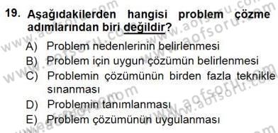 Çağrı Merkezinde Hizmet Dersi 2014 - 2015 Yılı (Final) Dönem Sonu Sınav Soruları 19. Soru