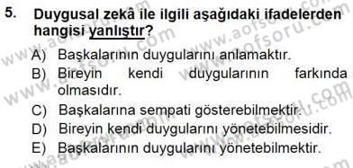 Çağrı Merkezinde Hizmet Dersi 2014 - 2015 Yılı (Final) Dönem Sonu Sınav Soruları 5. Soru