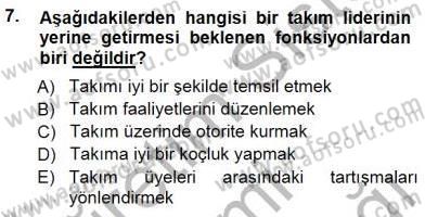 Çağrı Merkezinde Hizmet Dersi 2014 - 2015 Yılı (Final) Dönem Sonu Sınav Soruları 7. Soru