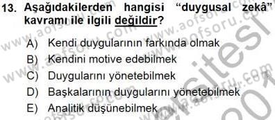 Çağrı Merkezinde Hizmet Dersi 2015 - 2016 Yılı (Vize) Ara Sınav Soruları 13. Soru