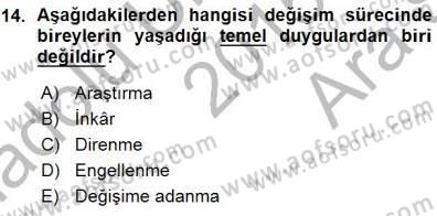 Çağrı Merkezinde Hizmet Dersi 2015 - 2016 Yılı (Vize) Ara Sınav Soruları 14. Soru