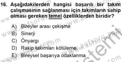Çağrı Merkezinde Hizmet Dersi Ara Sınavı Deneme Sınav Soruları 16. Soru