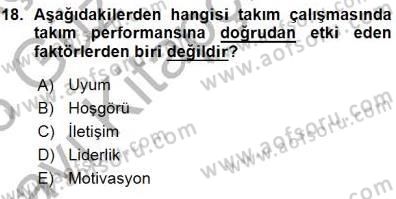 Çağrı Merkezinde Hizmet Dersi Ara Sınavı Deneme Sınav Soruları 18. Soru