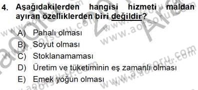 Çağrı Merkezinde Hizmet Dersi Ara Sınavı Deneme Sınav Soruları 4. Soru