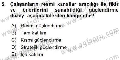 Çağrı Merkezinde Hizmet Dersi 2015 - 2016 Yılı (Vize) Ara Sınav Soruları 5. Soru