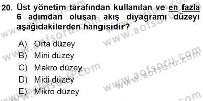 Çağrı Merkezinde Hizmet Dersi 2015 - 2016 Yılı (Final) Dönem Sonu Sınav Soruları 20. Soru