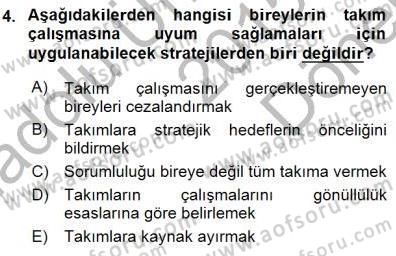 Çağrı Merkezinde Hizmet Dersi 2015 - 2016 Yılı (Final) Dönem Sonu Sınav Soruları 4. Soru