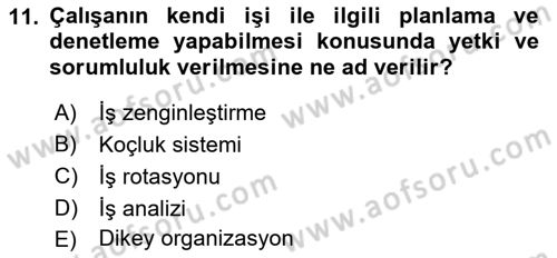 Çağrı Merkezinde Hizmet Dersi 2019 - 2020 Yılı (Final) Dönem Sonu Sınav Soruları 11. Soru