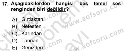 Çağrı Merkezinde Hizmet Dersi 2019 - 2020 Yılı (Final) Dönem Sonu Sınav Soruları 17. Soru