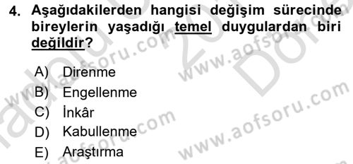 Çağrı Merkezinde Hizmet Dersi 2019 - 2020 Yılı (Final) Dönem Sonu Sınav Soruları 4. Soru