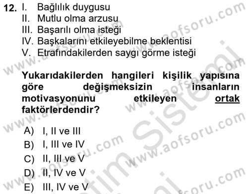 Çağrı Merkezinde Hizmet Dersi 2021 - 2022 Yılı (Vize) Ara Sınav Soruları 12. Soru