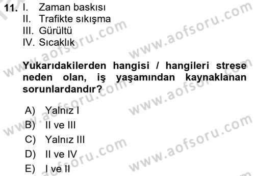 Çağrı Merkezinde Hizmet Dersi 2021 - 2022 Yılı (Final) Dönem Sonu Sınav Soruları 11. Soru