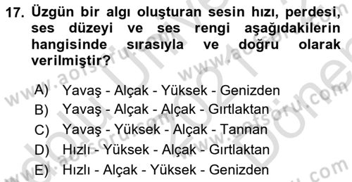 Çağrı Merkezinde Hizmet Dersi 2021 - 2022 Yılı (Final) Dönem Sonu Sınav Soruları 17. Soru