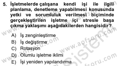 Çağrı Merkezinde Hizmet Dersi 2021 - 2022 Yılı (Final) Dönem Sonu Sınav Soruları 5. Soru